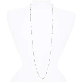 Lyla Necklace - Crystal White Opal